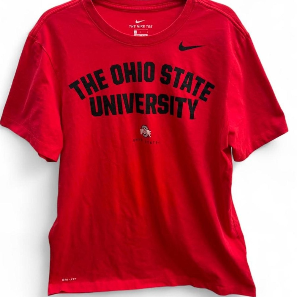 Nike The Ohio State University Dri-Fit T-Shirt Red Men's Size L